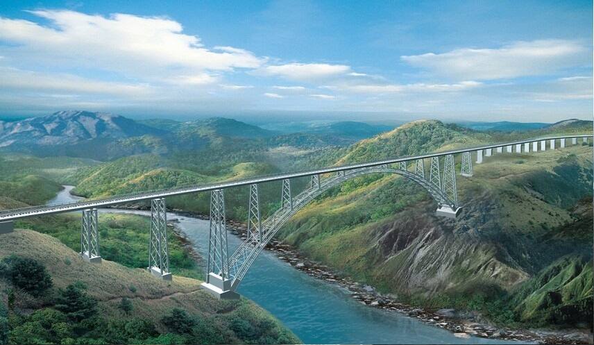 Indian Railways' Chenab Bridge in J&K