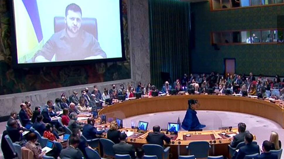 &#039;Civilians were crushed by Russian tanks, women were raped in Bucha&#039;: Ukrainian President Volodymyr Zelensky tells UNSC