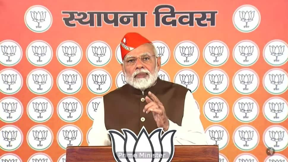 PM Modi addresses BJP workers on party's 42nd foundation day, lists three reasons why 2022 is 'very important' year