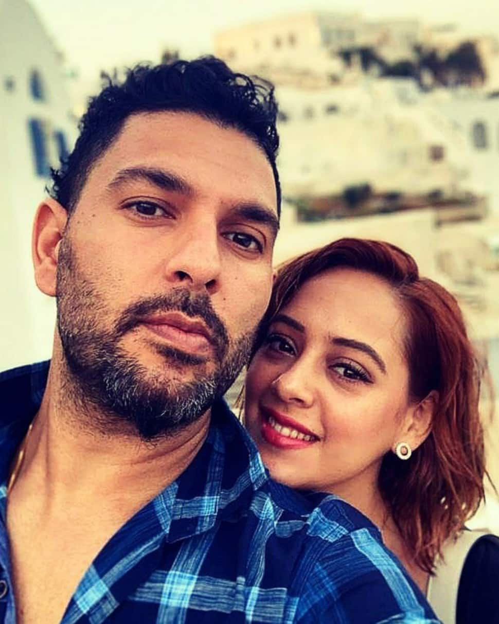 Former India and Mumbai Indians cricketer Yuvraj Singh is married to Hazel Keech. Yuvraj and Hazel welcomed their first child in 2022. (Source: Twitter)