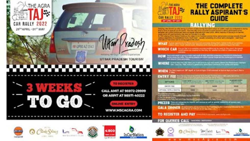 Agra Taj Car Rally: An unconventional way To Put The Fun Back In Your Weekend - Vimarsana News