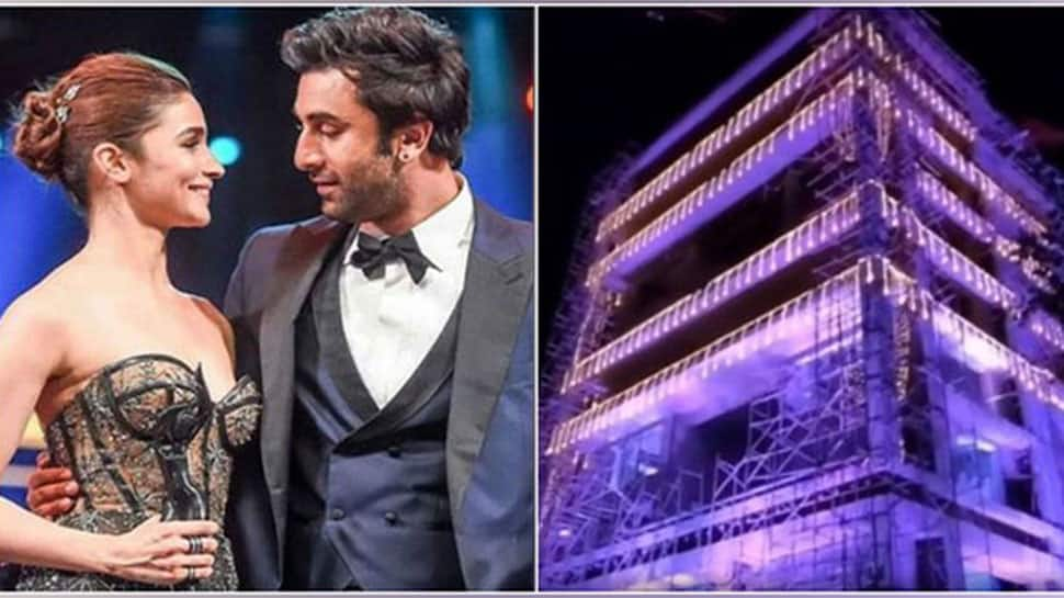 Ahead of starry wedding with Alia Bhatt, Ranbir Kapoor&#039;s bungalow lights up - Watch