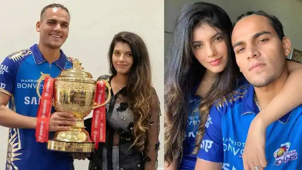Rahul Chahar has been quite vocal regarding his love for his fiancée. Time and again, he has shared some lovely pictures with Ishani. (Source: Twitter)