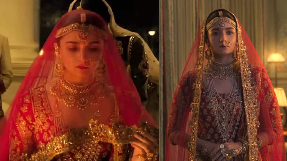 Alia Bhatt in a red gharara looks like a royalty