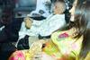 Bride's father Mahesh Bhatt arrives with elder daughter Pooja Bhatt
