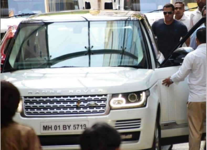 Salman Khan with his Range Rover