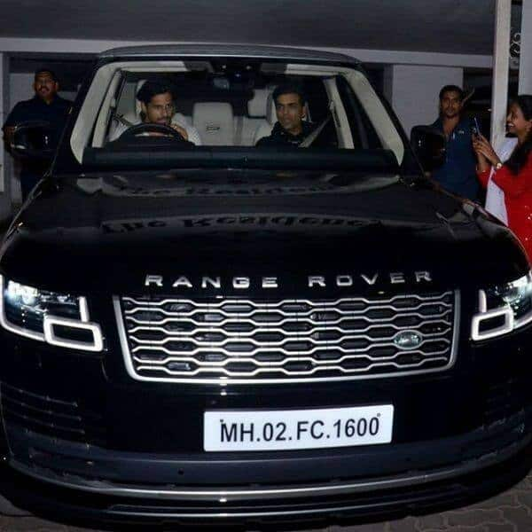 Sidharth Malhotra in his Range Rover Vogue