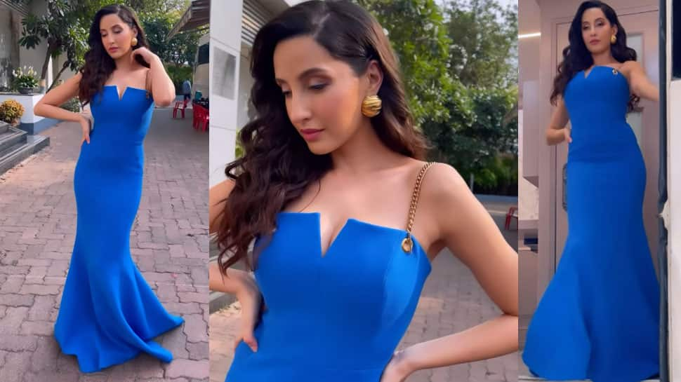 Nora Fatehi wears body-hugging tight gown, gets brutally TROLLED for &#039;uncomfortable&#039; dress - Watch