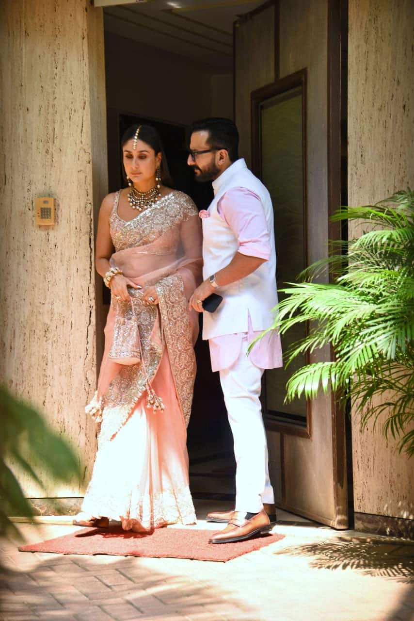 Kareena and Saif look dapper at Ranbir-Alia's wedding