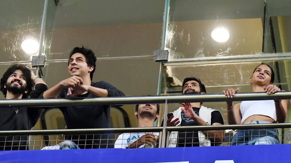 Aryan Khan is the son of Bollywood superstar Shah Rukh Khan and co-owner of Kolkata Knight Riders. Aryan used to be a regular feature at KKR games with his father SRK growing up. Aryan was seen at the IPL 2022 auction table this year and has been supporting team from the stands in the matches this year as well. (Photo: BCCI/IPL) 