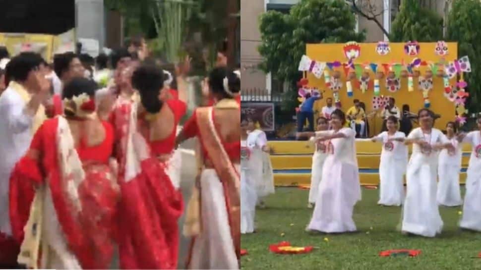 WATCH: On Pohela Boishakh, people grace West Bengal streets with dance performances