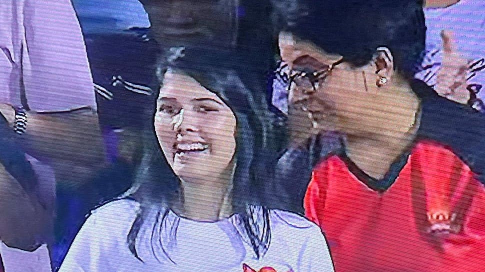 WATCH: &#039;Happy&#039; Kaviya Maran celebrates in stand as SRH beat KKR by 7 wickets