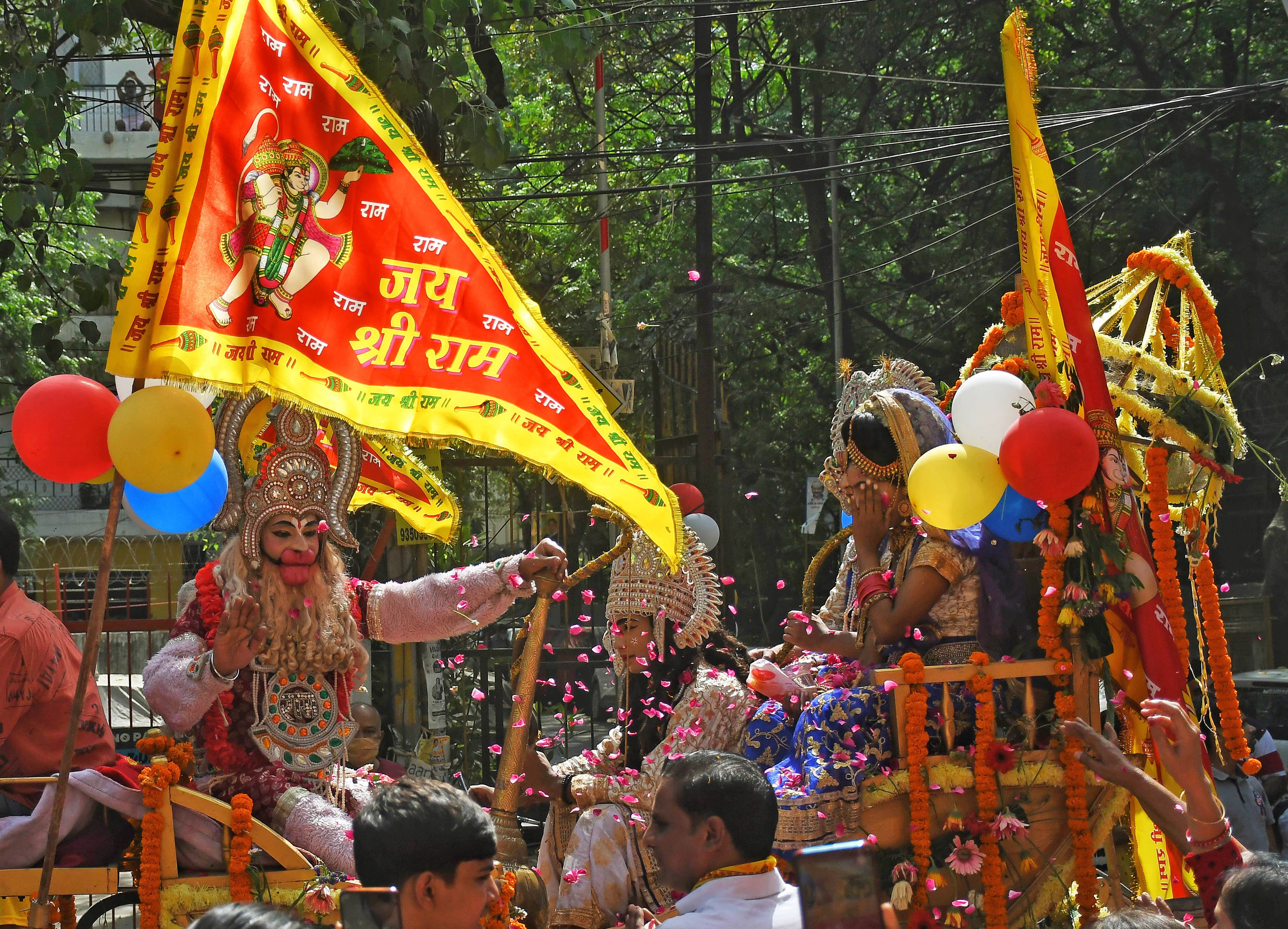 Procession of Ram Darbaar in Delhi