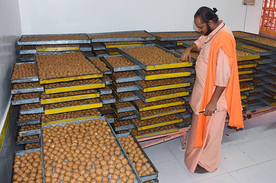 'Prasad' for devotees at Kanthariya Hanuman Temple