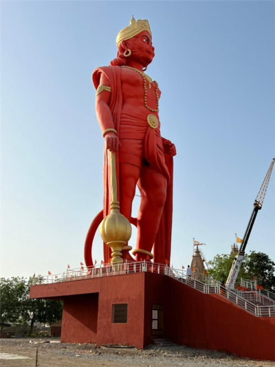 PM Modi unveils 108 ft tall statue of God Hanuman