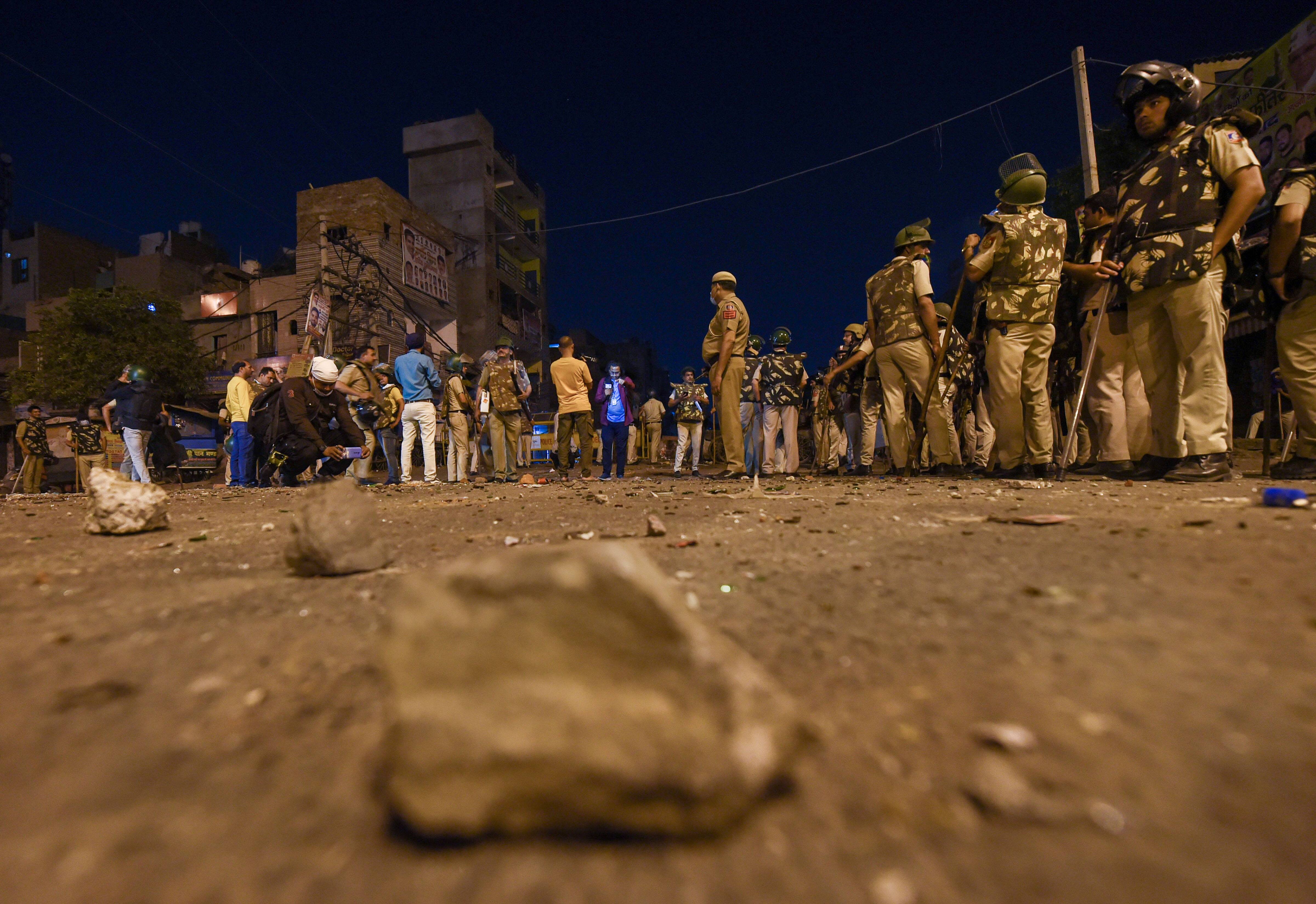 Heavy security forces deployed in Delhi and Noida after Hanuman Jayanti violence