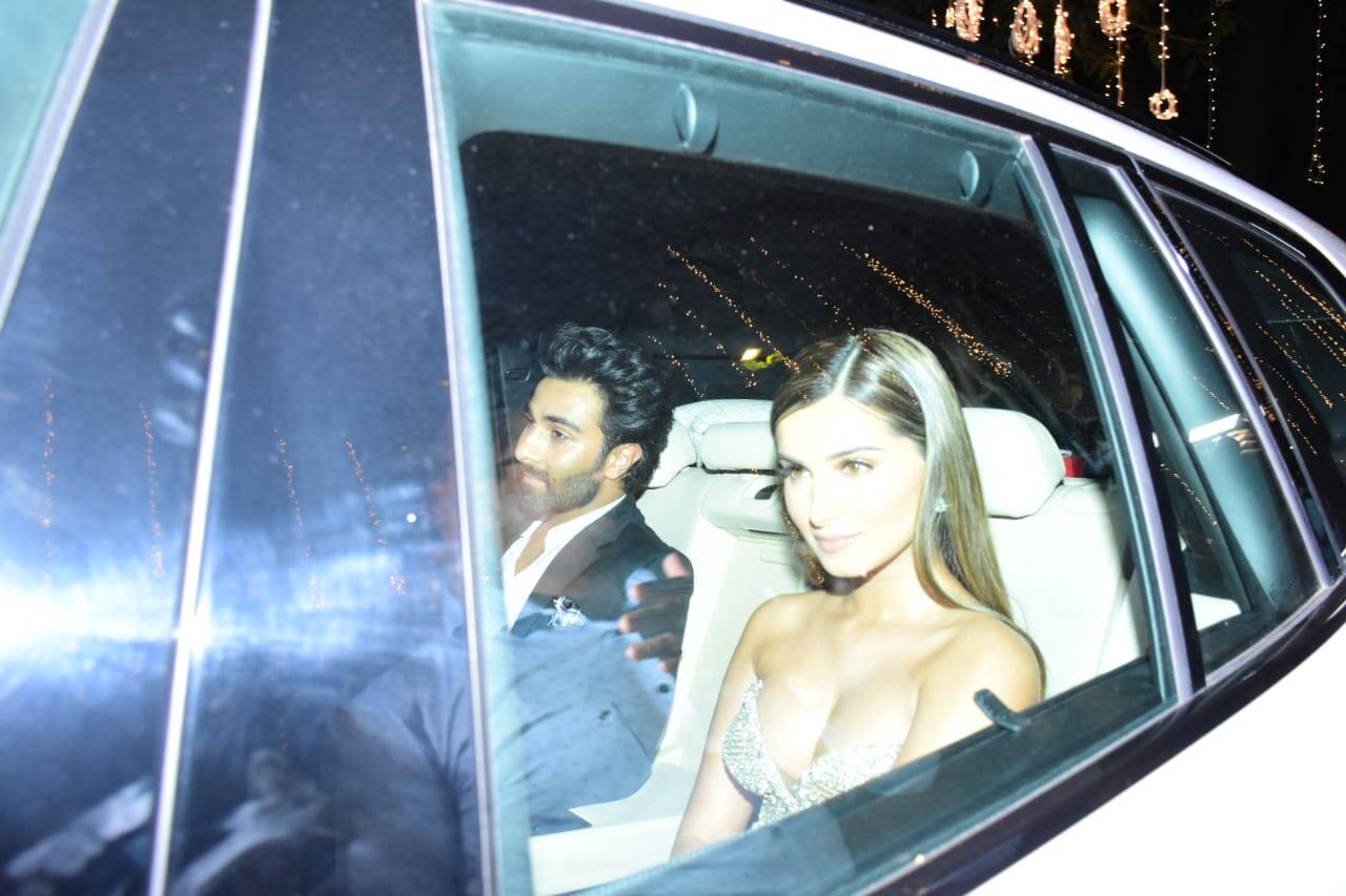 Aadar Jain and Tara Sutaria make a glam entry