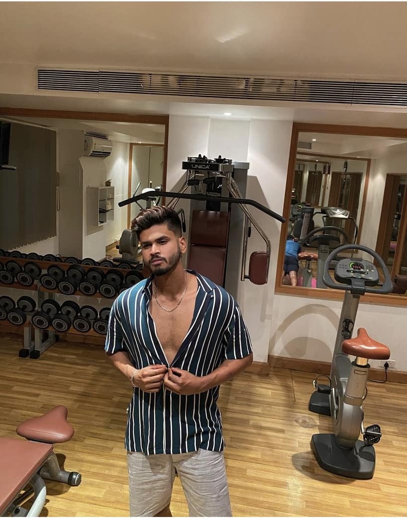 Shreyas Iyer's workout place