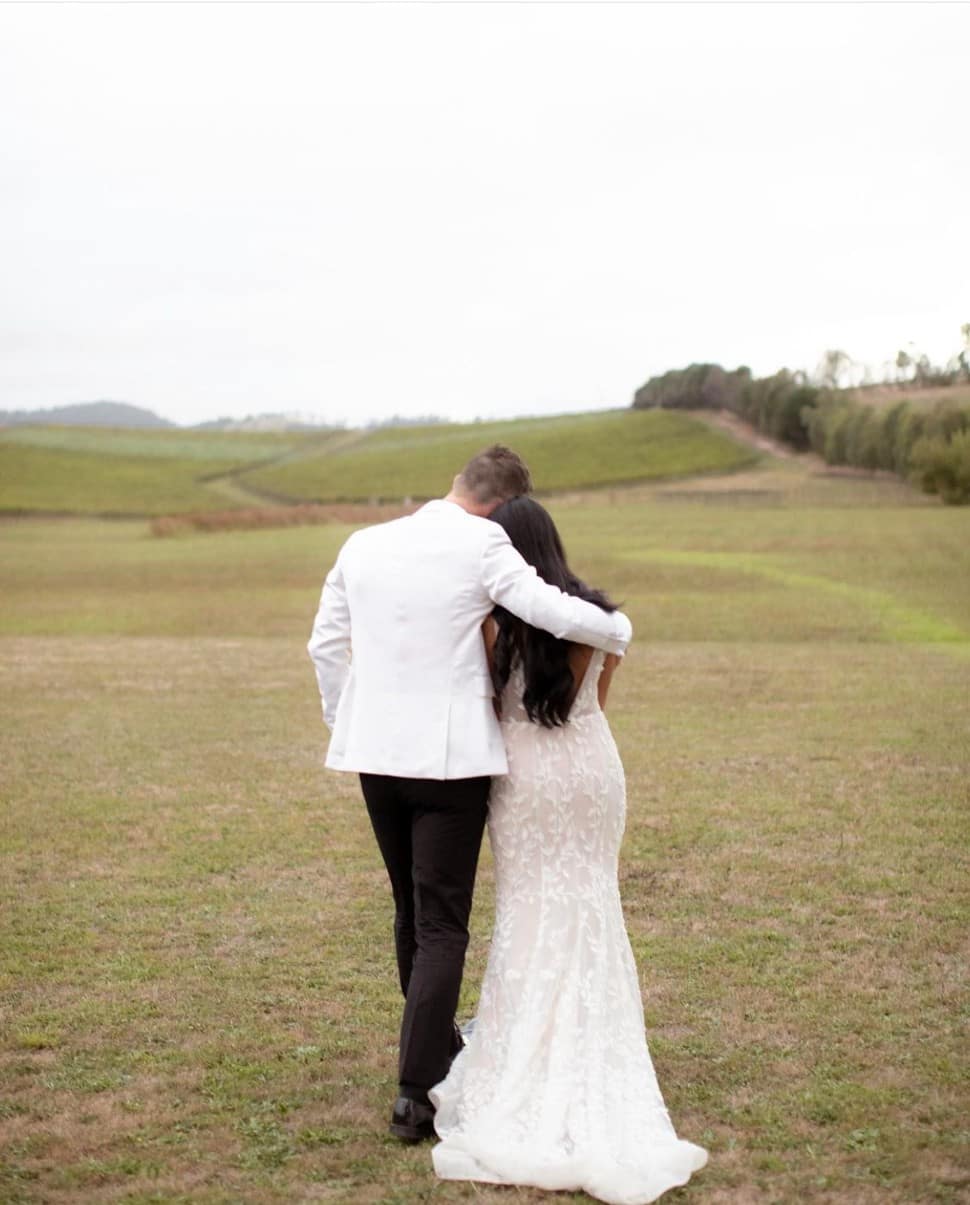 Glenn Maxwell with wife Vini Raman after their wedding. The couple met each other at an event by Melbourne Stars in 2013, wherein Maxwell made the first move towards the lady of Indian descent. (Source: Instagram)