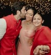 Alia and Ranbir pose with their common friend