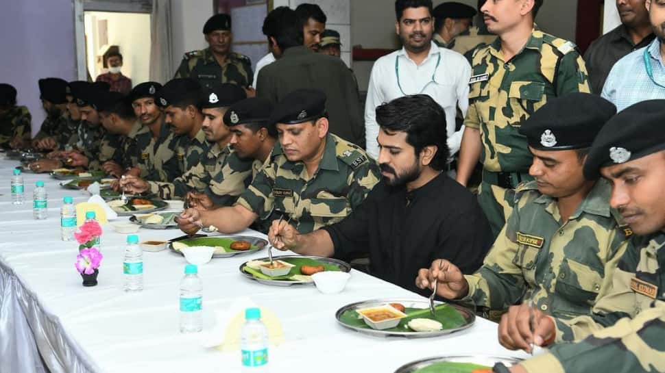 Ram Charan gets his personal chef to cook for BSF soldiers in Amritsar, shares photos with them 