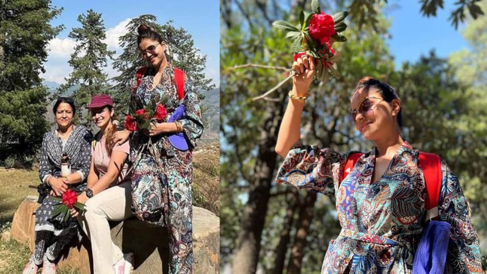 Rubina Dilaik loves mountains, her latest photos of trek with family ...