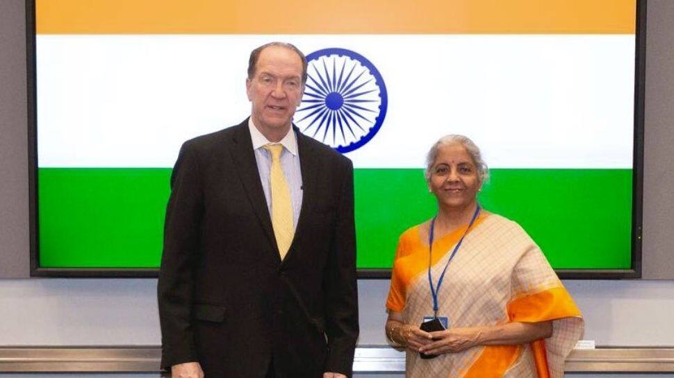 Nirmala Sitharaman meets World Bank Group President David Malpass 