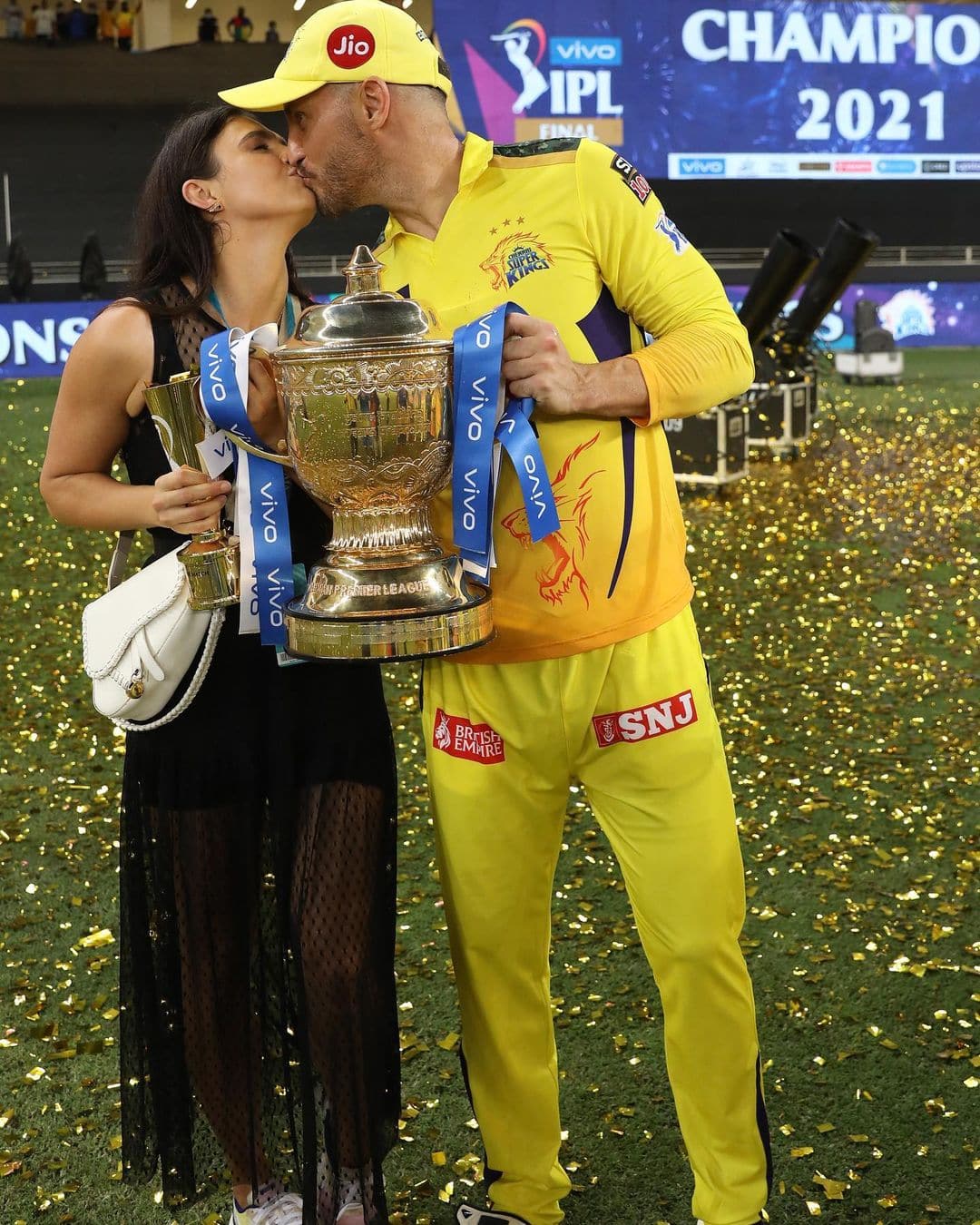 Wife of an IPL champion