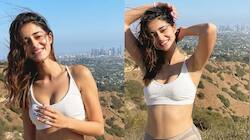 Ananya Panday travels to the hills for Earth Day, rocks white sports bra: Pic