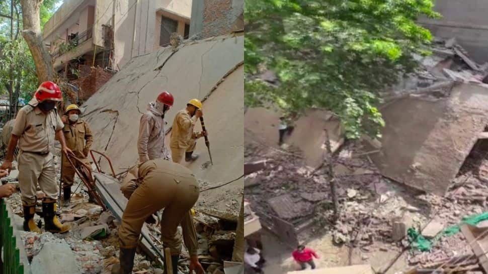 Delhi building collapse update: 6 labourers rescued, 1 trapped