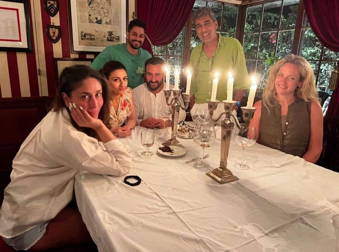 Couple enjoy candle light dinner with Soha Ali Khan and Kunal Khemu