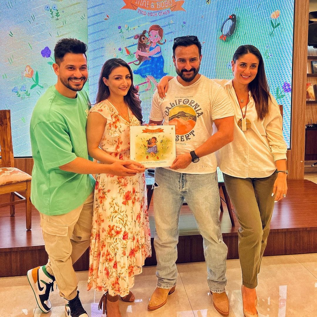 Kareena and Saif promote Soha's book