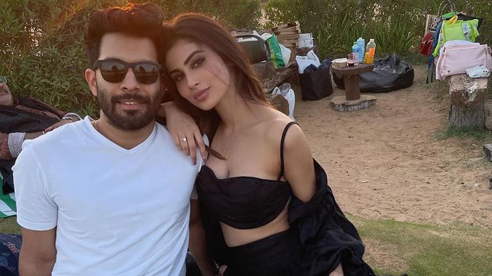 Mouni Roy wears short olive dress on a cosy date night with hubby Suraj Nambiar, check video!