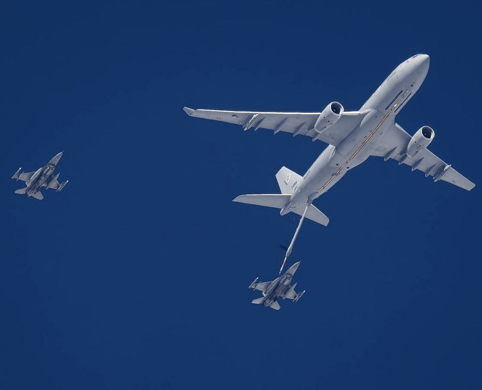Air-to-air refuelling over Poland