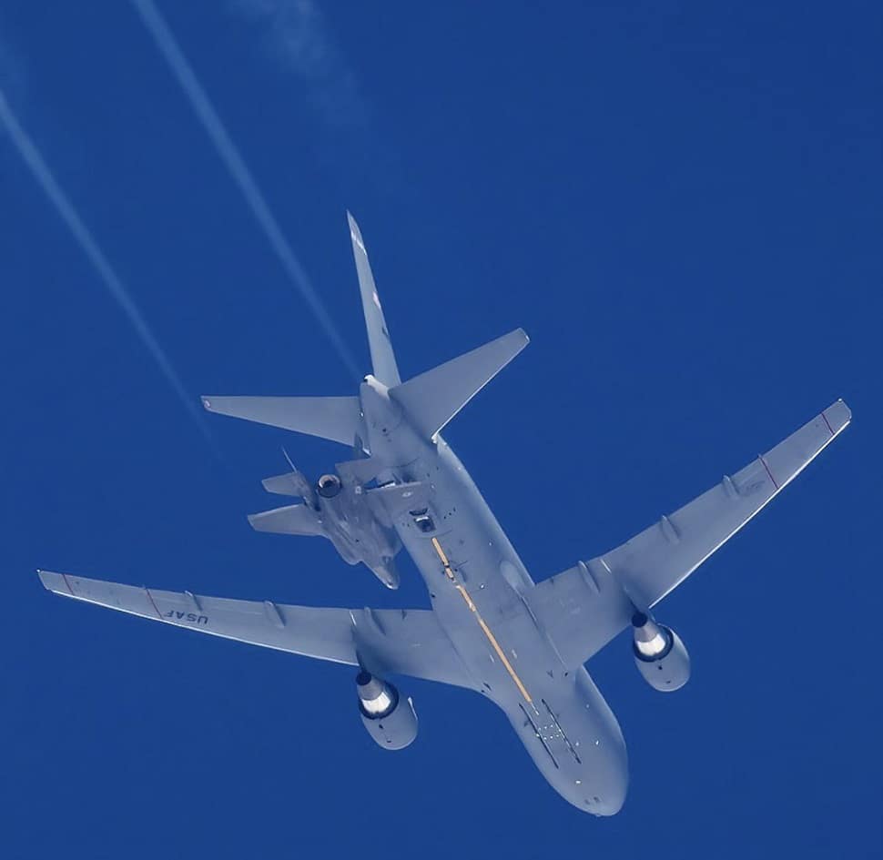 Air-to-air refueling over Poland