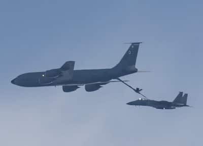Air-to-air refuelling over Poland