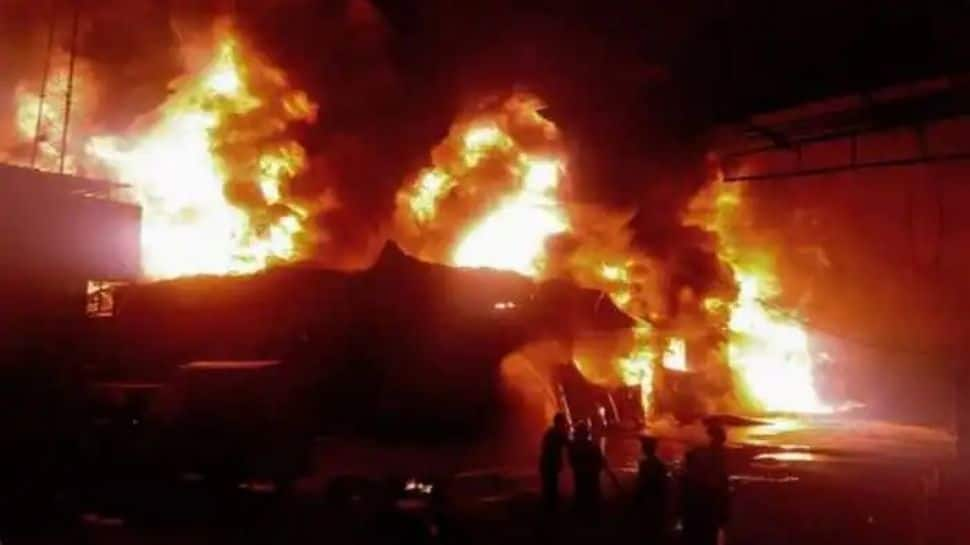 Massive fire breaks out at Delhi&#039;s Bhalaswa dump yard, 12 fire tenders on spot