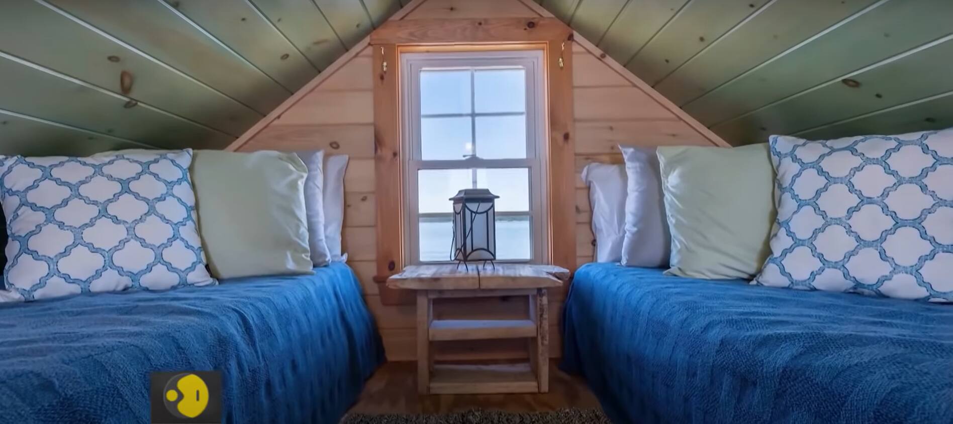 Check out the small bedroom of this cottage house