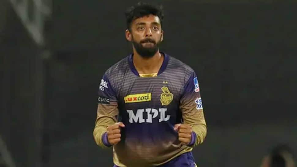 Kolkata Knight Riders mystery spinner Varun Chakravarthy picked up 5/20 against Delhi Capitals in IPL 2020 season. (Source: Twitter)