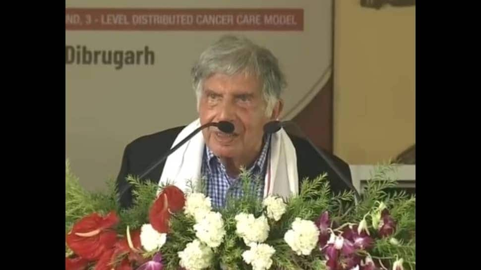 Watch - Ratan Tata, 84, makes rare speech at PM Modi&#039;s Assam event: &#039;Dedicate my last years to health...&#039;