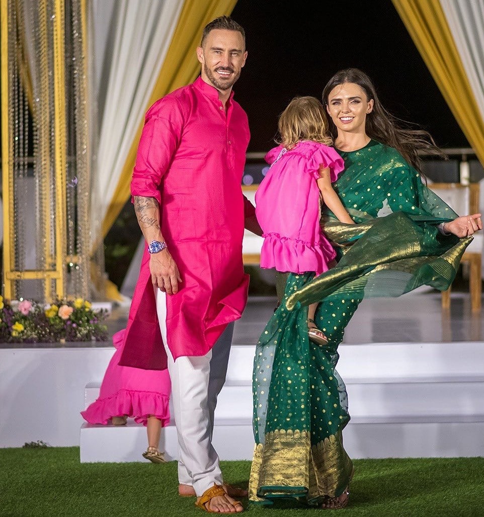 Faf du Plessis and wife Imari