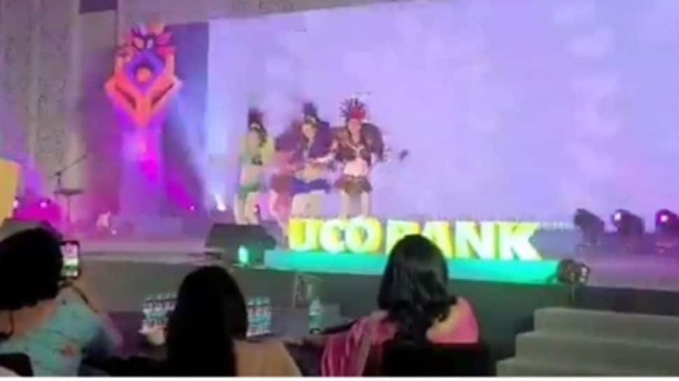 Video circulating amongst bankers, scantily clad female dancers entertain UCO Bank staff at party hosted by SBI Life