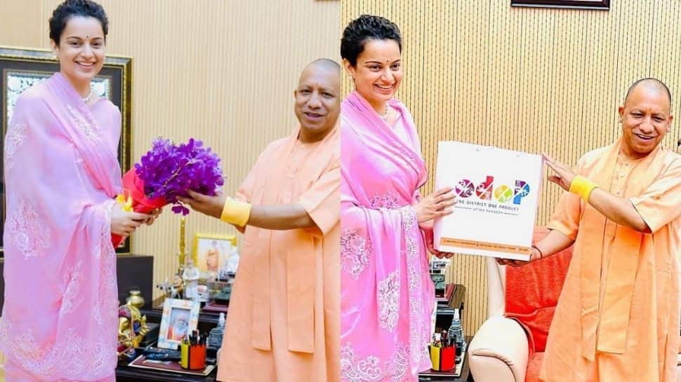 Kangana Ranaut feels &#039;honoured&#039; after meeting UP CM Yogi Adityanath, shares photos