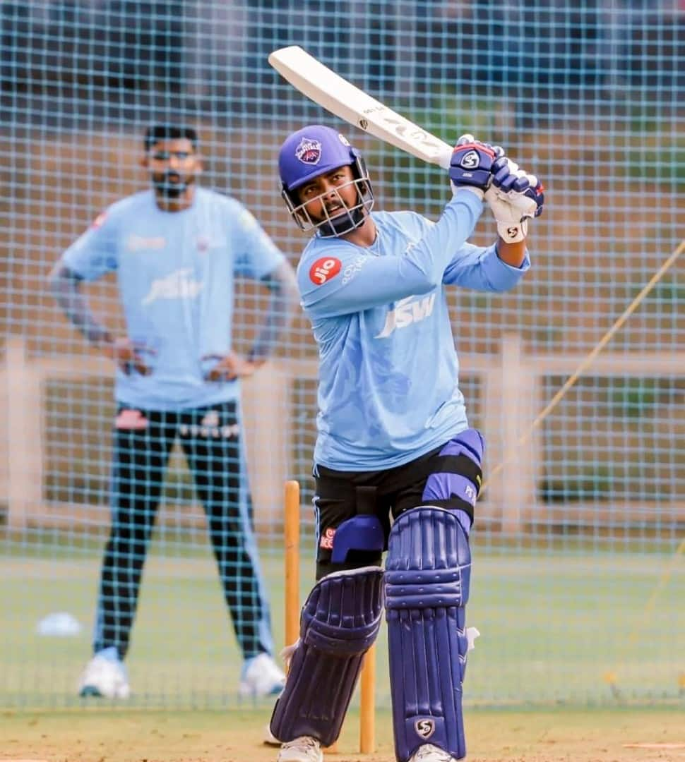 Delhi Capitals opener Prithvi Shaw managed to score 99 off 55 balls against Kolkata Knight Riders in IPL 2019. DC won the clash via Super Over after the match ended in a tie. (Source: Twitter)