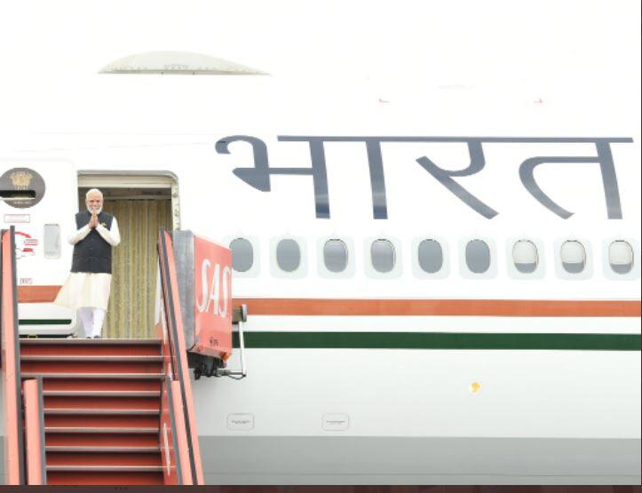 PM Modi arrives at Copenhagen airport