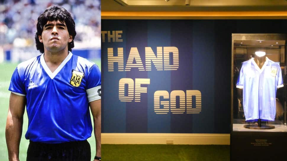 Maradona&#039;s &#039;Hand of God&#039; goal shirt sets new record, sold for THIS massive amount 