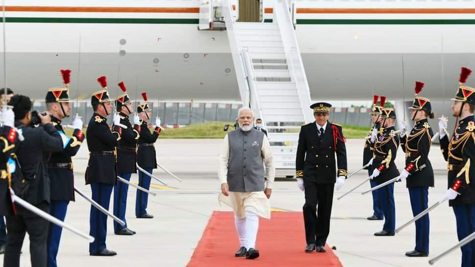 Europe visit, Day 3: PM Narendra Modi arrives in Paris for talks with French President Emmanuel Macron 