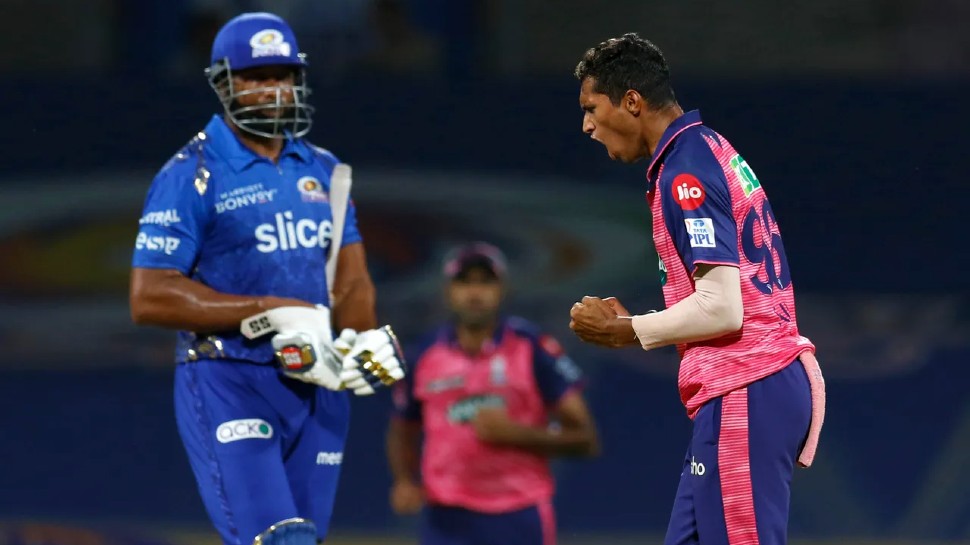 Team India and Rajasthan Royals seamer Navdeep Saini bowled his fastest ball at 149kph against the Mumbai Indians. (Photo: BCCI/IPL)