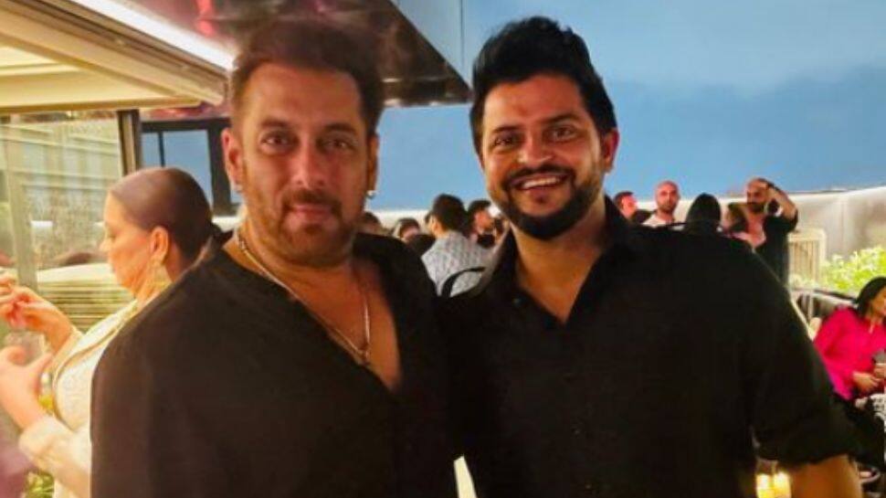 Suresh Raina meets Salman Khan at Eid party, fans say ‘two superstars in 1 frame’