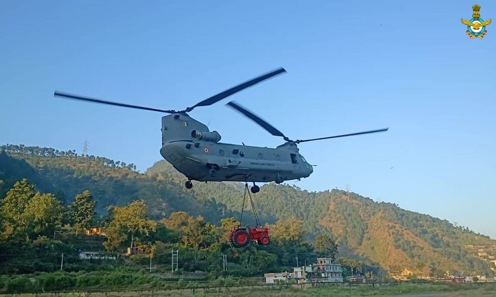 Indian Air Force Chinook heavy-lift helicopter